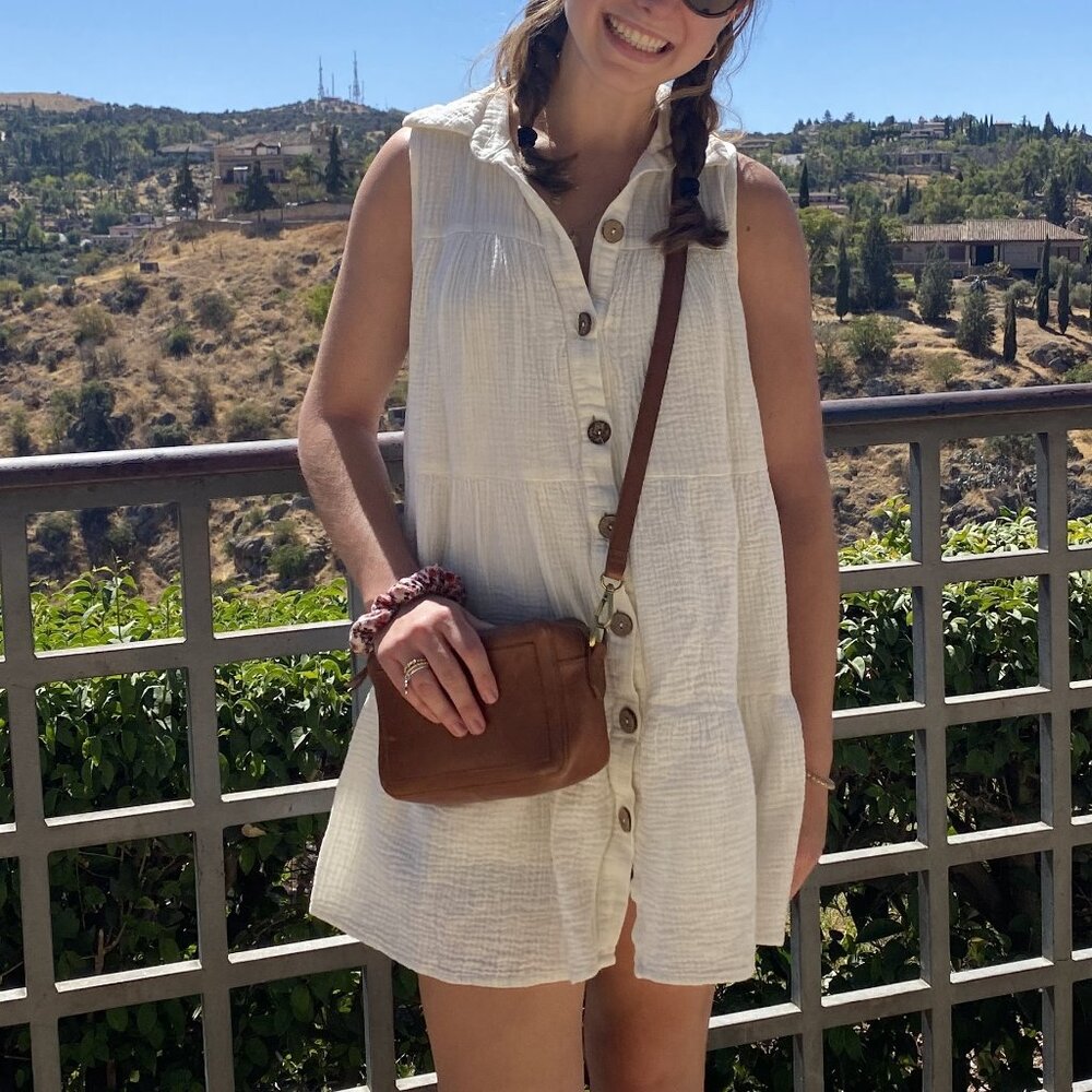 Bohme Cream Linen Dress